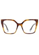 Image of Fendi FE50021 053 Havana Eyeglasses 52mm – Authentic Italian Designer Frame
