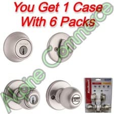 Image of *6-Sets* Kwikset Combo Pack Polo Knob & Single Cylinder Deadbolt 96900-320