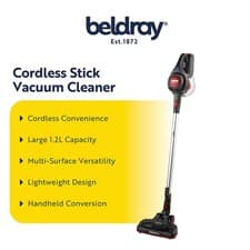 Image of Beldray Airgility Cordless Vacuum Cleaner: Converts to Handheld, Lightweight