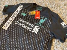 Image of New Balance Liverpool FC Third Shirt Youth Junior Boys Champions 2019/20 Kit 3rd