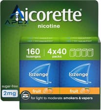 Image of Nicorette Fruit 2mg Lozenge, 160 Pieces (4 x 40 Packs), Effective and...