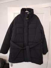 Image of Barbour International Women's Velocete Showerproof Coat Black Belted  UK 10 Bnwt