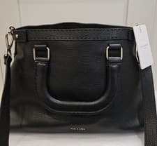 Image of Ted Baker Black Leather Bag New With Tags! Rrp £249!!