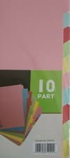 Image of 10 Part Dividers A4 Size Assorted Coloured Tabs Concord- Pukka Brand