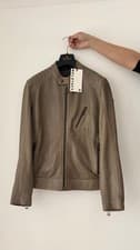 Image of Belstaff V-racer Leather Jacket Size UK 38