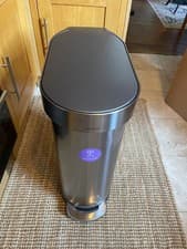 Image of simplehuman 45l slimline soft close pedal bin chrome brand new item see descript