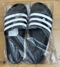 Image of adidas Adilette Aqua Slides Unisex - Black/White size UK 12 ~ Fast Shipping. 