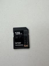 Image of Lexar 128GB Professional 1667x Class 10 UHS-II SDXC U3 V60 Memory Card 250mb/S