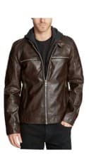 Image of 100% GENUINE GUESS MAN’S FLUAX-LETHEAR JACKET 