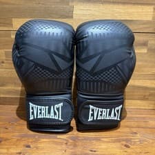 Image of Everlast Spark Boxing Gloves Black Geo 16oz Adults New Other No Packaging