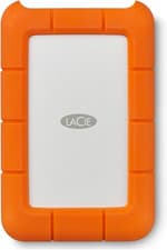 Image of LaCie Rugged USB-C 2TB External Hard Drive Shock Resistant Orange