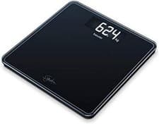 Image of Beurer GS400 Signature Line Glass Bathroom Scale - Black | Larger standing area