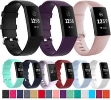 Image of For Fitbit Charge 3 4 Strap Band Wristband Watch Replacement Silicone S/LARGE