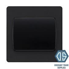 Image of BG Evolve Matt Black Screwless Switches & Sockets Black Inserts Full Range