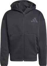 Image of Adidas Mens M Z.N.E. Full Zip Hooded Track Top - Black - Authentic New
