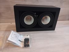 Image of Gamma illumination Black Double Tilt Ceiling Downlight Recessed Spotlight GU10