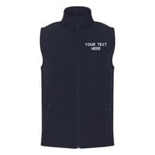 Image of Personalised RTX Pro Two Layer Soft Shell Gilet Custom Embroidered Windproof Top