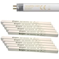 Image of Crompton 4w 6w 8w T5 Fluorescent Tube Various Lengths