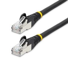 Image of StarTech.com 7m CAT6a Ethernet Cable - Black - Low Smoke Zero Halogen LSZH - 10G