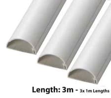 Image of D-Line 16mm x 8mm White Micro Trunking Connectors PVC Cable Management