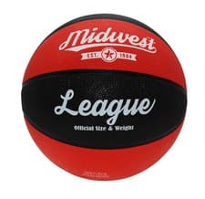 Image of Midwest League Basketball Black/Red (Size 6)