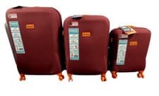 Image of It Luggage Chocolate Truffle 3 Set Trolly rrp £769.97 CR045 LD