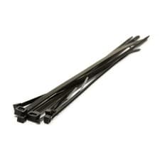 Image of Black Nylon Cable Ties - Pack 100 - Various Widths & Lengths - Zip Ties Wraps
