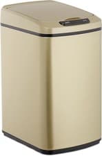 Image of 12L Motion Sensor Bin Rose Gold Square Kitchen Bathroom