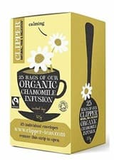 Image of Calming Chamomile Infusion Tea Clipper Organic Enveloped Bags Caffeine Free