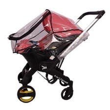 Image of Baby Car Seat Carrier Rain Cover For Doona, Baby Stroller Transparent Travel Car