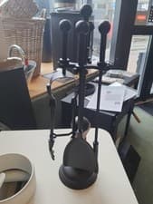 Image of 16" Black companion set of four piece set