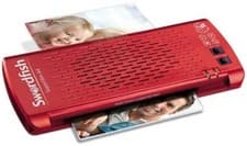Image of Swordfish Premium Super Slim Compact A4 Laminator Jam Free Fast Warm Up - Red