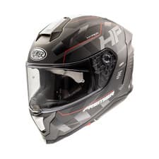 Image of Premier Hyper HP 92 Black Red Full Face Motorcycle Crash Helmet