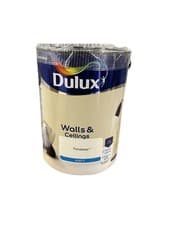 Image of Dulux Matt Smooth  Creamy Emulsion Walls  Ceilings Paint 5L Timeless
