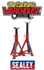 Image of Sealey AS2500 Axle Stands 2.5tonne Capacity per Stand 5tonne per Pair