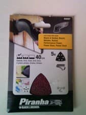 Image of Original Black & Decker Piranha Sanding Sheets Various Styles &  Grades