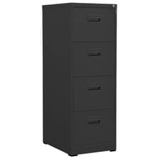 Image of Filing Cabinet Anthracite 46x62x133 cm Steel