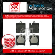 Image of Brake Pads Set fits MERCEDES C220 S203, W203 Rear 2.1D 2.2D 00 to 07 OM611.962