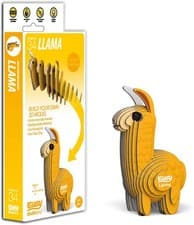 Image of EUGY 3D Llama Model - Children's Eco Cardboard Animal Craft Kit