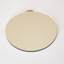 Image of Circle Silver Mirror Acrylic Shatter Resistant Round Circular frameless decor