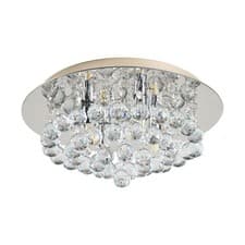 Image of Ceiling Light Crystal Chandelier Silver Chrome Luxury Lights Living Room HAUSPRO