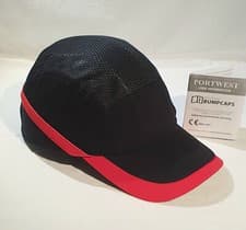 Image of PORTWEST RS PRO Black Standard Peak Bump Cap, ABS Protection No.:918-5670 . NEW