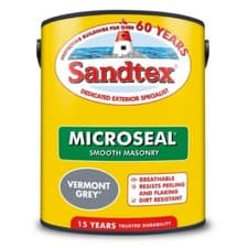 Image of Sandtex Microseal Smooth Masonry Paint Vermont Grey 2.5L
