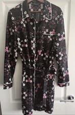 Image of BNWT Dorothy Perkins Size 18 Floral And Heart Print Belted Shirt Dress