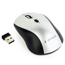 Image of Gembird MUSW-4B-02-BS – Mouse (Ambidextrous, Optical, RF Wireless + USB, 1600 DP