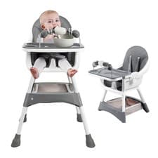 Image of UBRAVOO Foldable Baby High Chair 6 Months Plus, With Large Antislip Pad & Toyrac