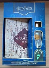 Image of Harry Potter Marauder's Map Notebook & Glow-in-the-Dark Potion Pen Set