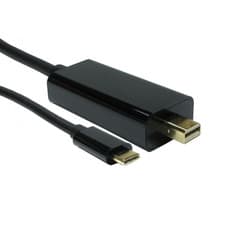 Image of Type C USB C to Mini DisplayPort Cable for New Macbook - 2m Black