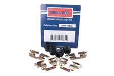 Image of Disc Brake Pad Accessory Kit Fits Renault Clio Megane Zoe Borg & Beck BBK1752
