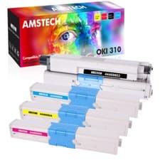 Image of 4x Toner Cartridge Fits For OKI C310 C310n C310dn C330dn C510dn C511 C511dn VAT